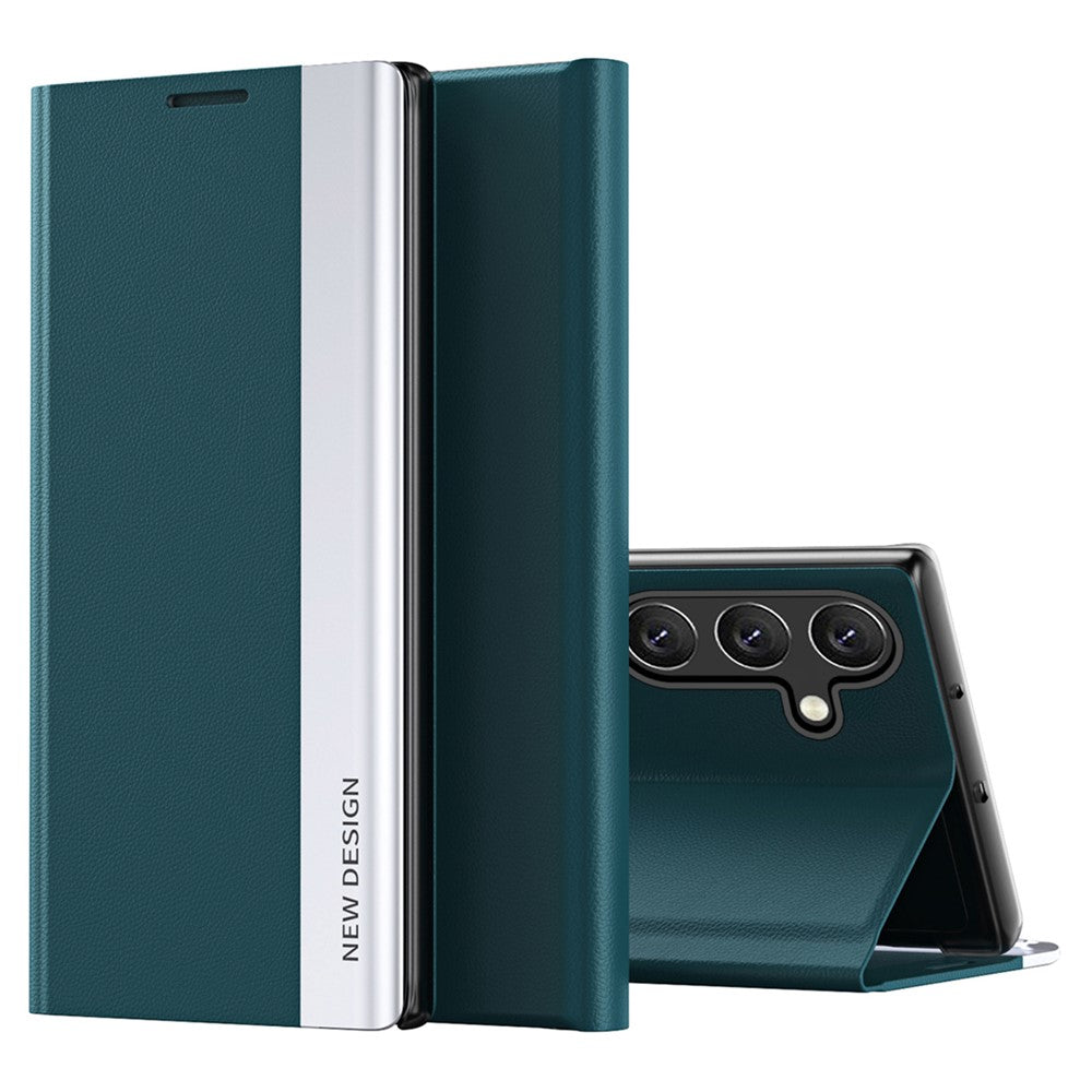 Galaxy S24 FE Klappbare Hülle – elegant, stoßfest, mit Ständer & galvanisierter Oberfläche