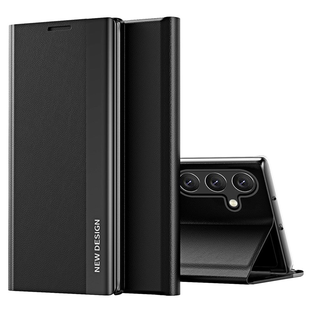 Galaxy S24 FE Klappbare Hülle – elegant, stoßfest, mit Ständer & galvanisierter Oberfläche