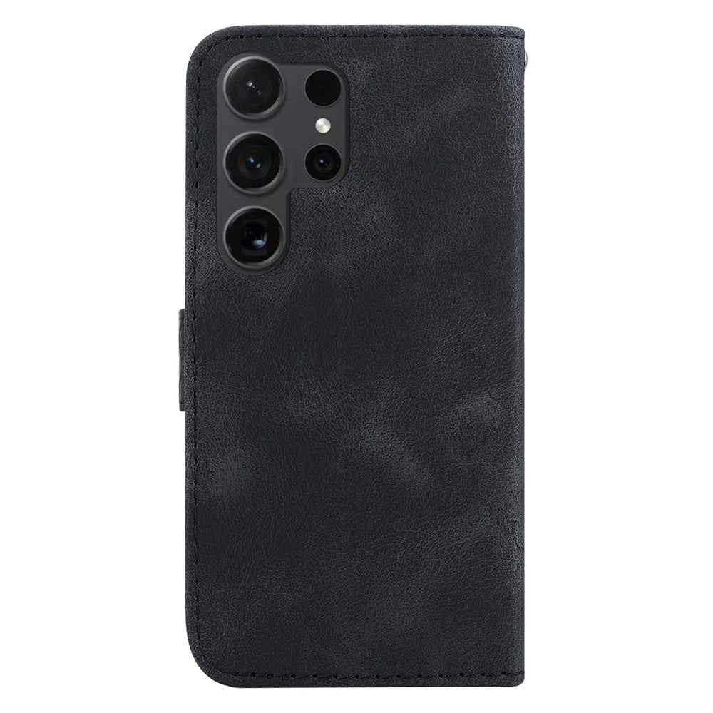 Galaxy S25 Ultra Leder-Wallet-Hülle – Mit Prägung & Ständer