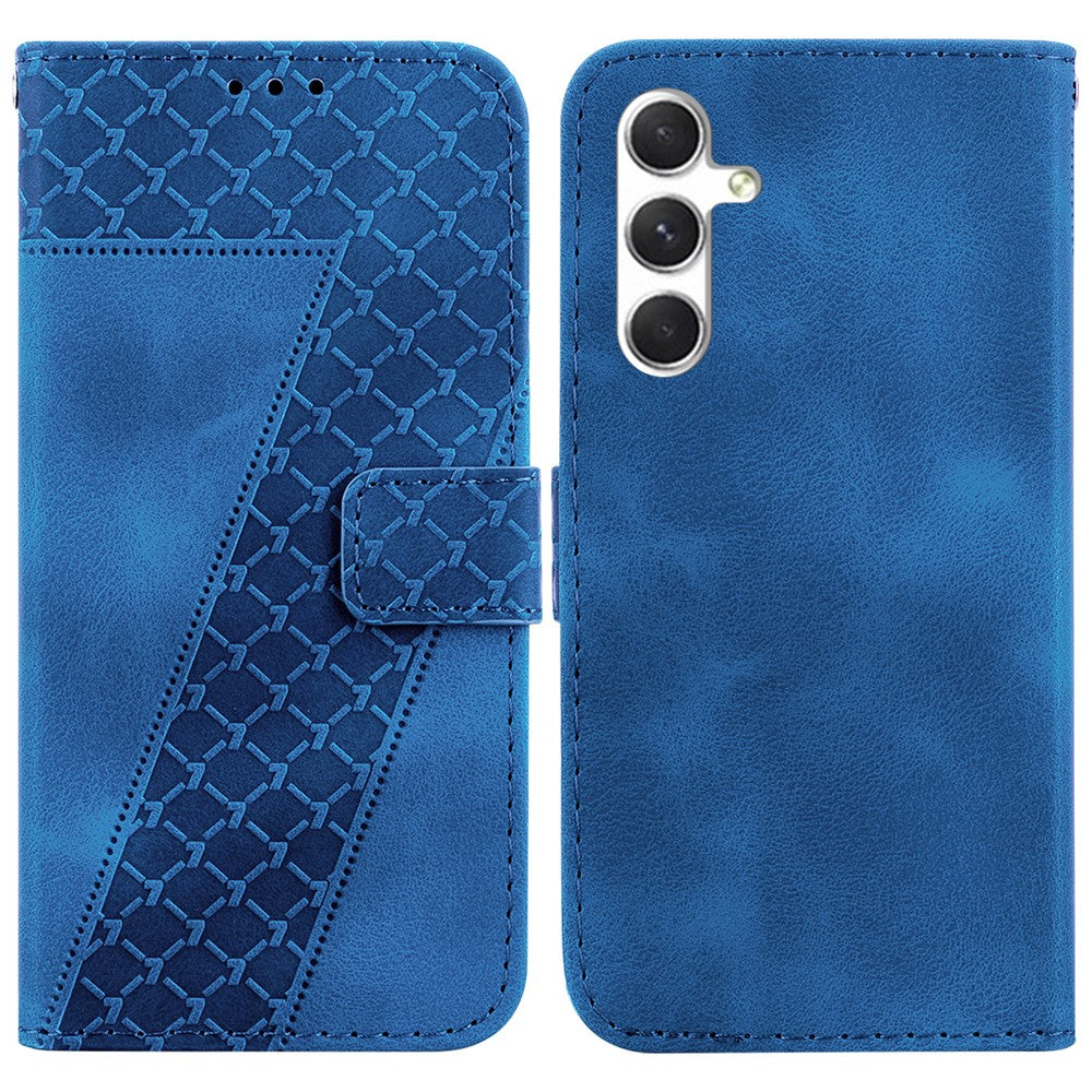 Galaxy S25 Leder-Wallet-Hülle – Mit Prägung & Ständer