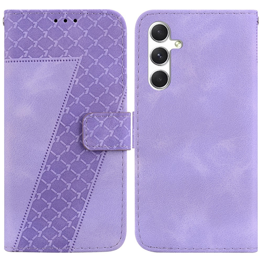 Galaxy S25 Leder-Wallet-Hülle – Mit Prägung & Ständer