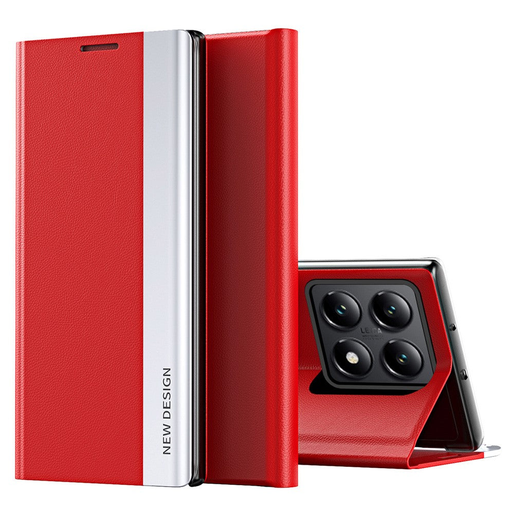 For Xiaomi 14T Pro Case Anti-Drop Leather Phone Cover with Stand