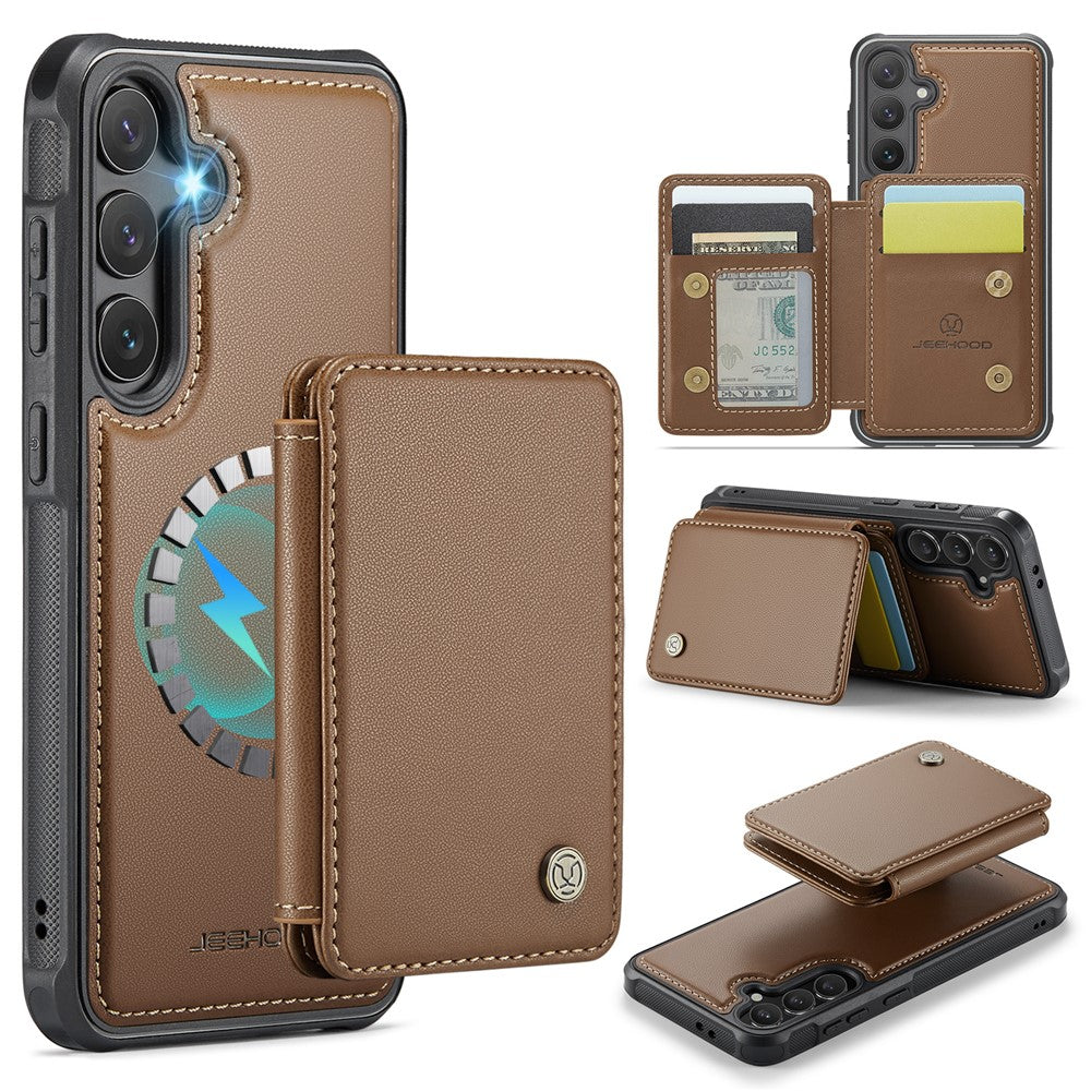 Galaxy S24 FE Leder-Handyhülle – Mit abnehmbarer magnetische Kartentasche
