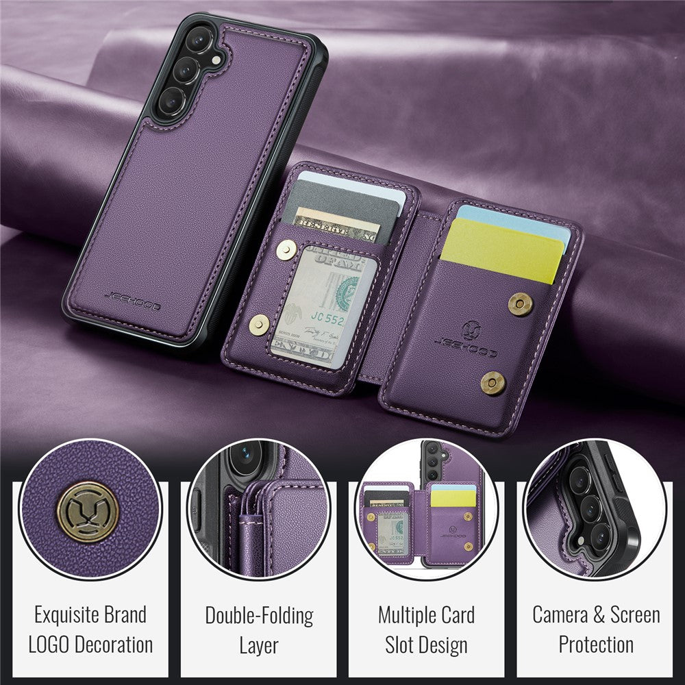 Galaxy S24 FE Leder-Handyhülle – Mit abnehmbarer magnetische Kartentasche