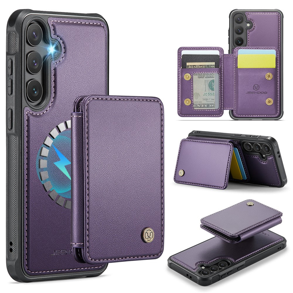 Galaxy S24 FE Leder-Handyhülle – Mit abnehmbarer magnetische Kartentasche