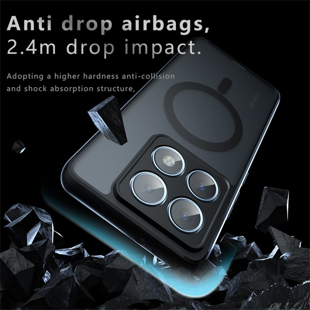 For Xiaomi 14T Pro Magnetic Case TPU+PC Matte Phone Cover