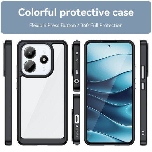 Xiaomi Redmi Note 14 5G Handyhülle – aus TPU + transparenter Acryl