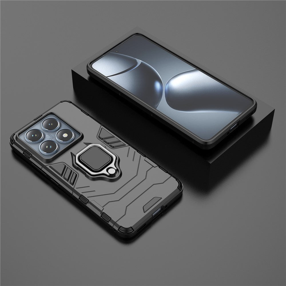 For Xiaomi 14T Pro Case PC+TPU Protective Phone Cover with Ring Kickstand