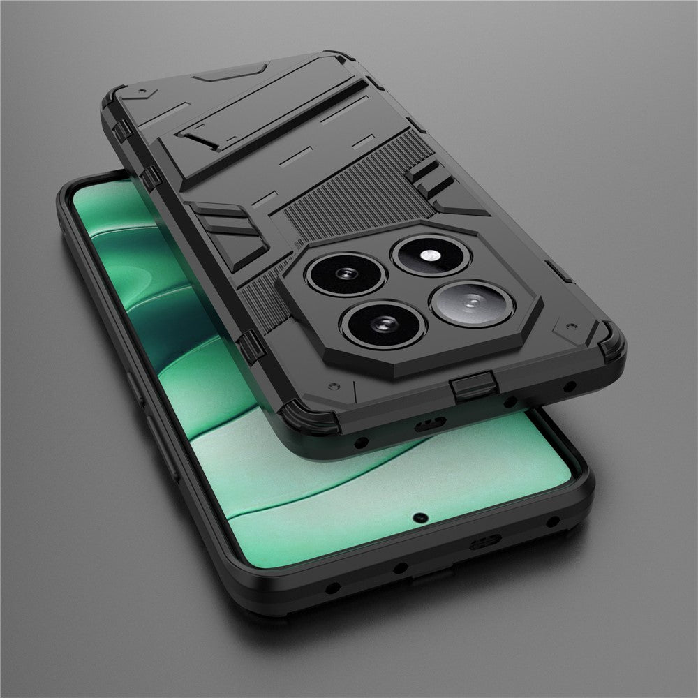 For Xiaomi Redmi Note 14 Pro 5G / Poco X7 5G Case PC+TPU Shockproof Phone Cover with Kickstand