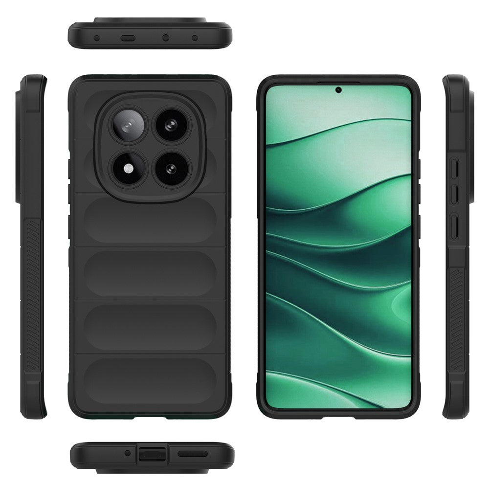 For Xiaomi Redmi Note 14 Pro 5G / Poco X7 5G Case Anti-Drop Soft TPU Rugged Phone Back Cover