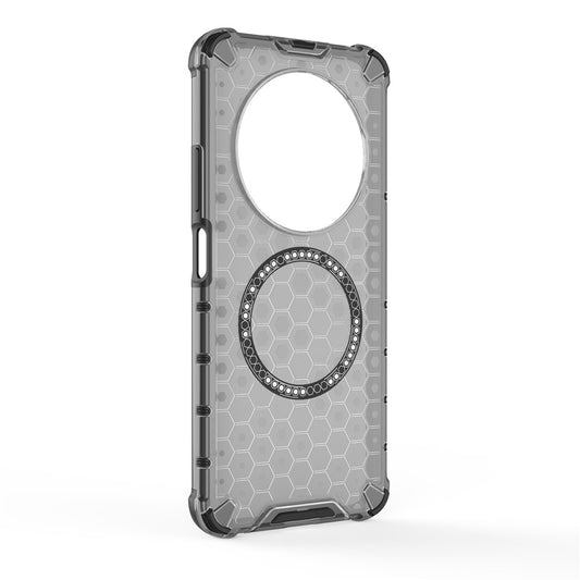 For Xiaomi Poco C75 4G / Redmi 14R 5G / 14C 4G Magnetic Case Honeycomb Design TPU+PC Phone Cover