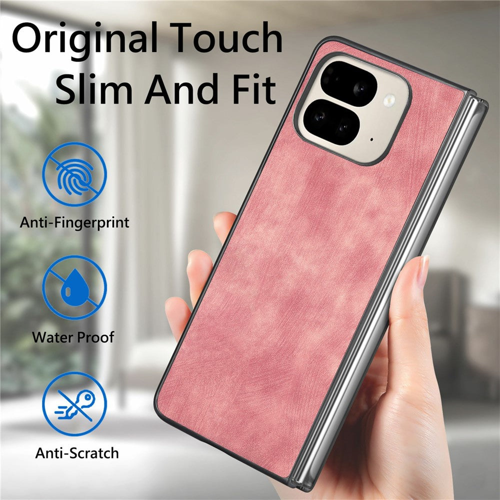 Pixel 9 Pro Fold 5G Lederhülle – Faltbar, Retro & edel