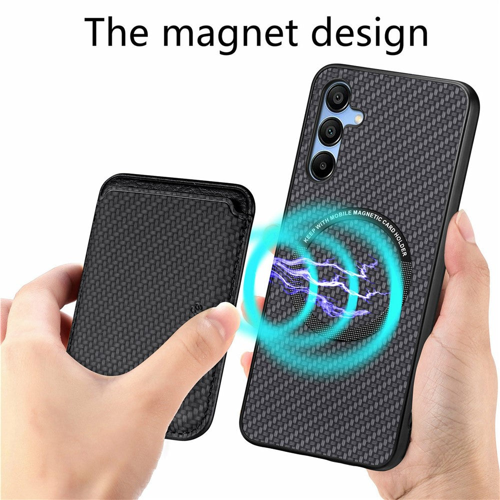 Galaxy A16 4G/5G Schutzhülle – Magnetische abnehmbare Kartenhalter-Rückseite
