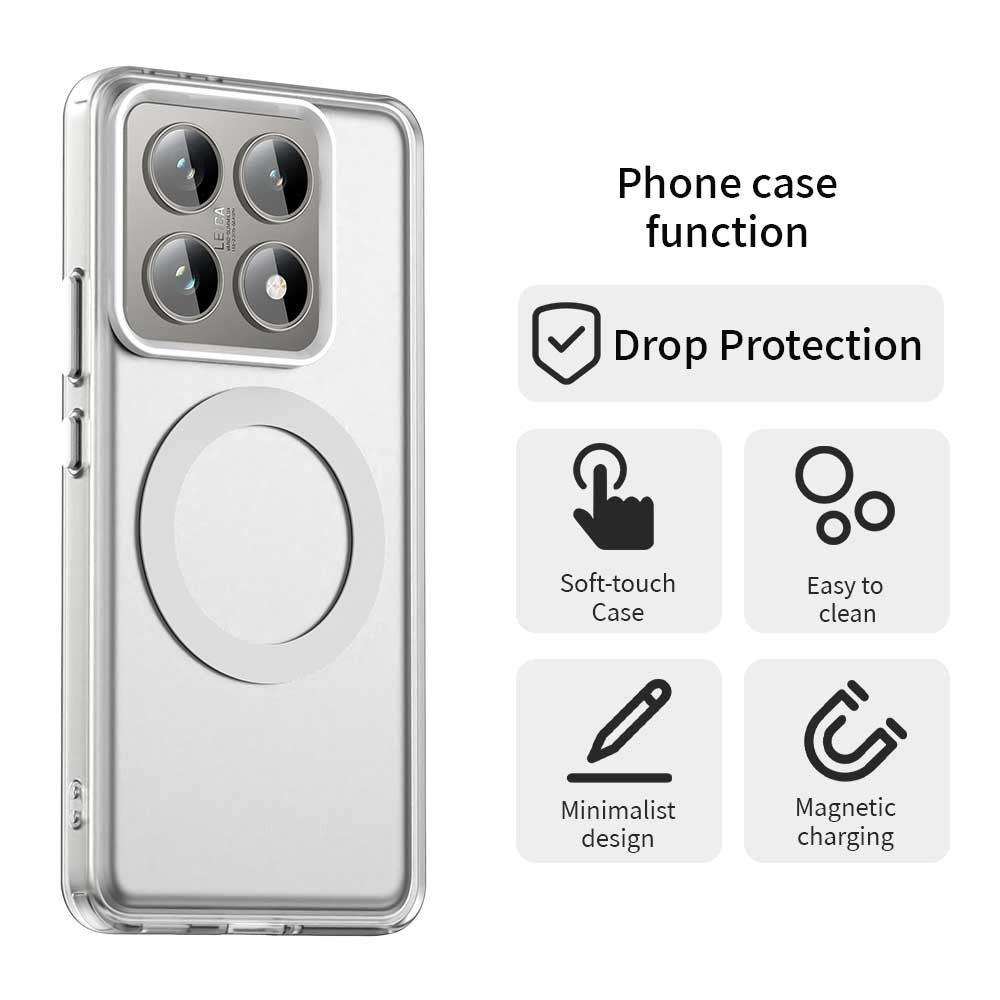 Candy Series For Xiaomi 14T Case Magnetic Case PC+TPU+PET Anti-Drop Phone Cover