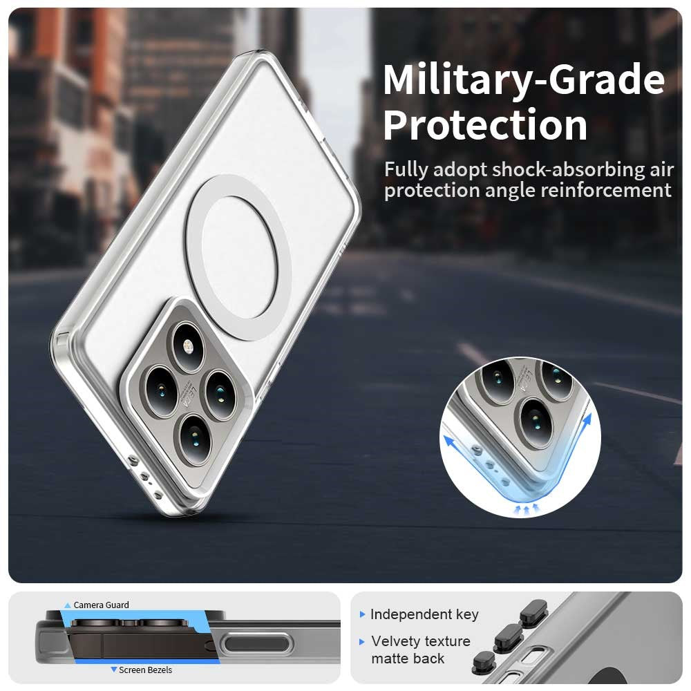 Candy Series For Xiaomi 14T Case Magnetic Case PC+TPU+PET Anti-Drop Phone Cover