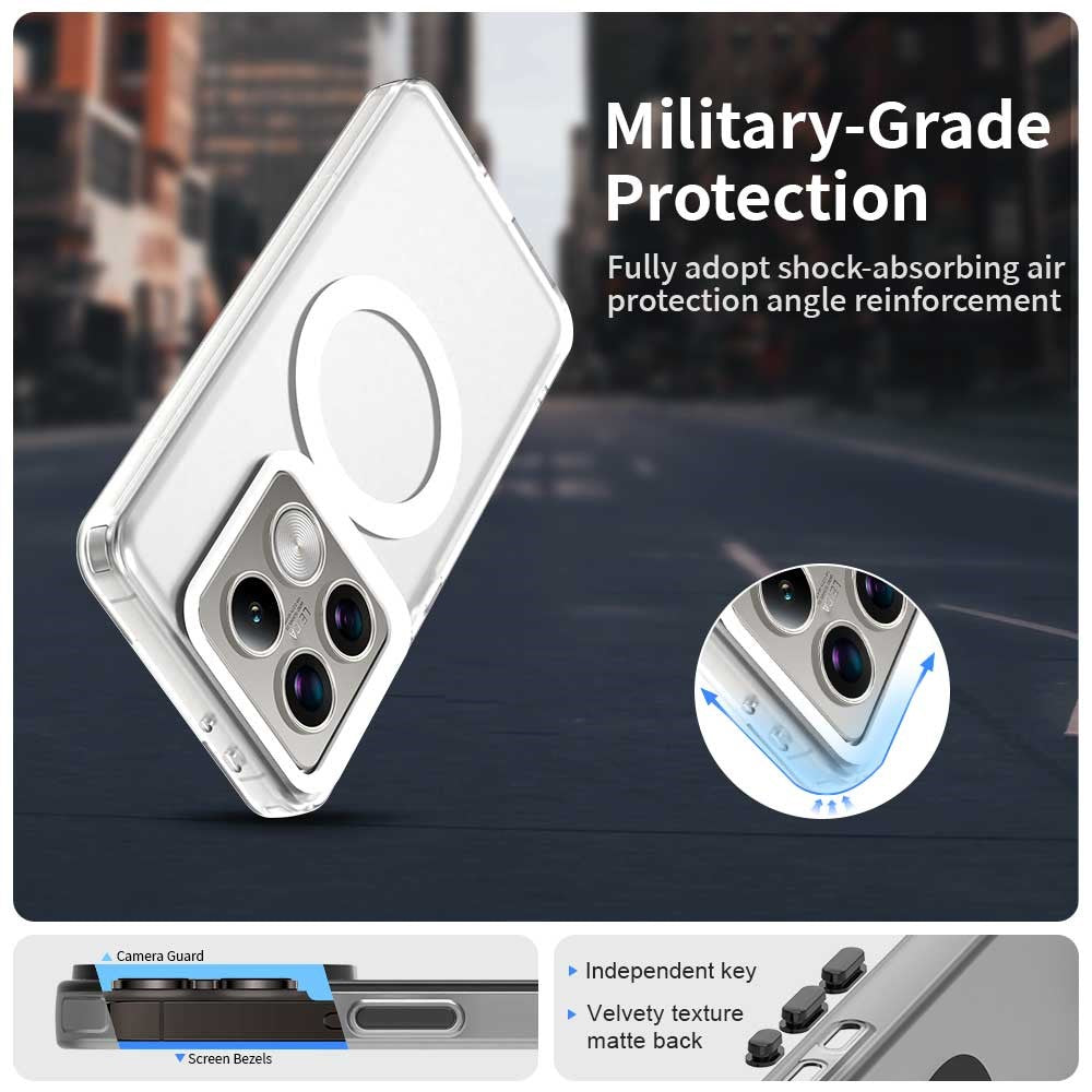 Candy Series For Xiaomi 14T Pro Magnetic Case PC+TPU+PET Anti-Drop Phone Cover