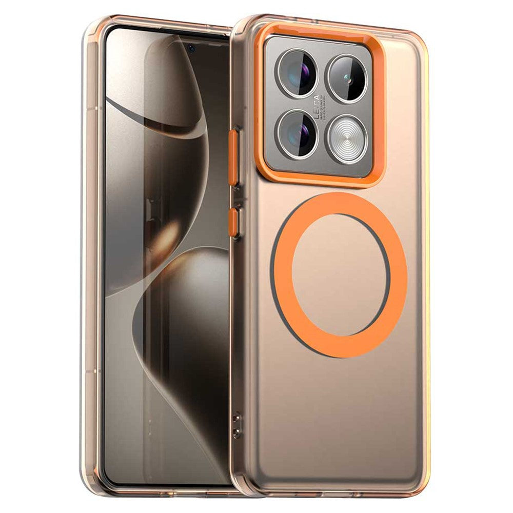 Candy Series For Xiaomi 14T Pro Magnetic Case PC+TPU+PET Anti-Drop Phone Cover