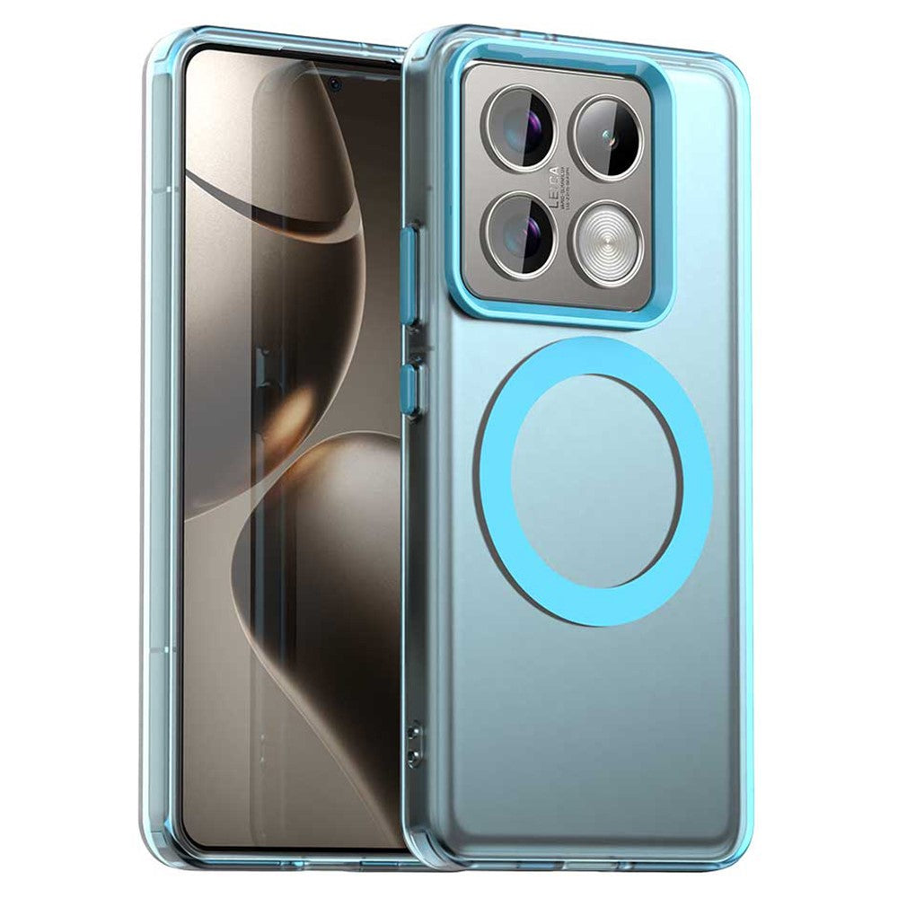 Candy Series For Xiaomi 14T Pro Magnetic Case PC+TPU+PET Anti-Drop Phone Cover