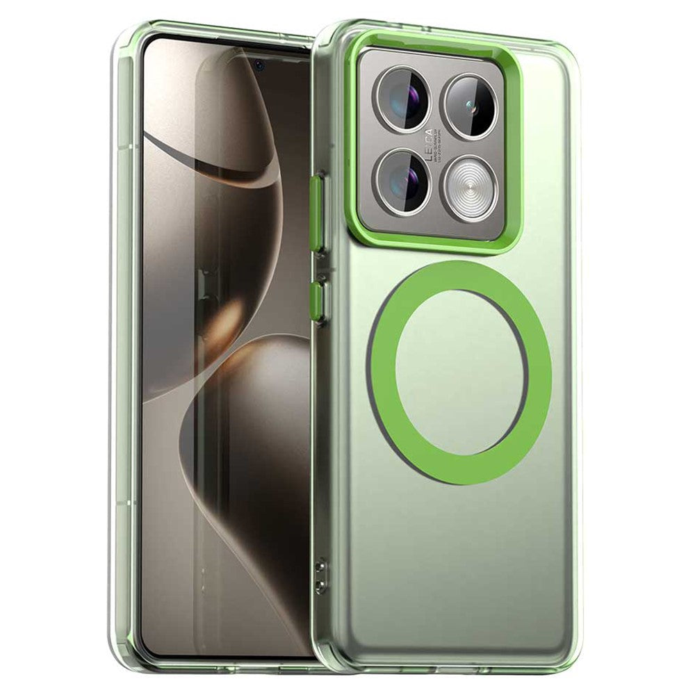 Candy Series For Xiaomi 14T Pro Magnetic Case PC+TPU+PET Anti-Drop Phone Cover