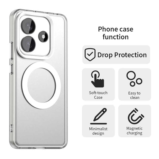 Xiaomi Redmi Note 14 5G Handyhülle – Candy Series Magnetische PC+TPU+PET Fallschutz