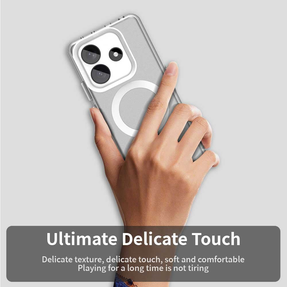 Candy Series For Xiaomi Redmi Note 14 5G Magnetic Case PC+TPU+PET Anti-Drop Phone Cover