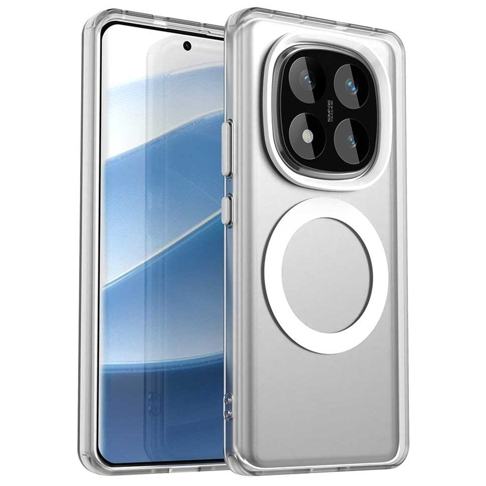 For Xiaomi Redmi Note 14 Pro 5G / Poco X7 5G Magnetic Case PC+TPU+PET Anti-Drop Phone Cover