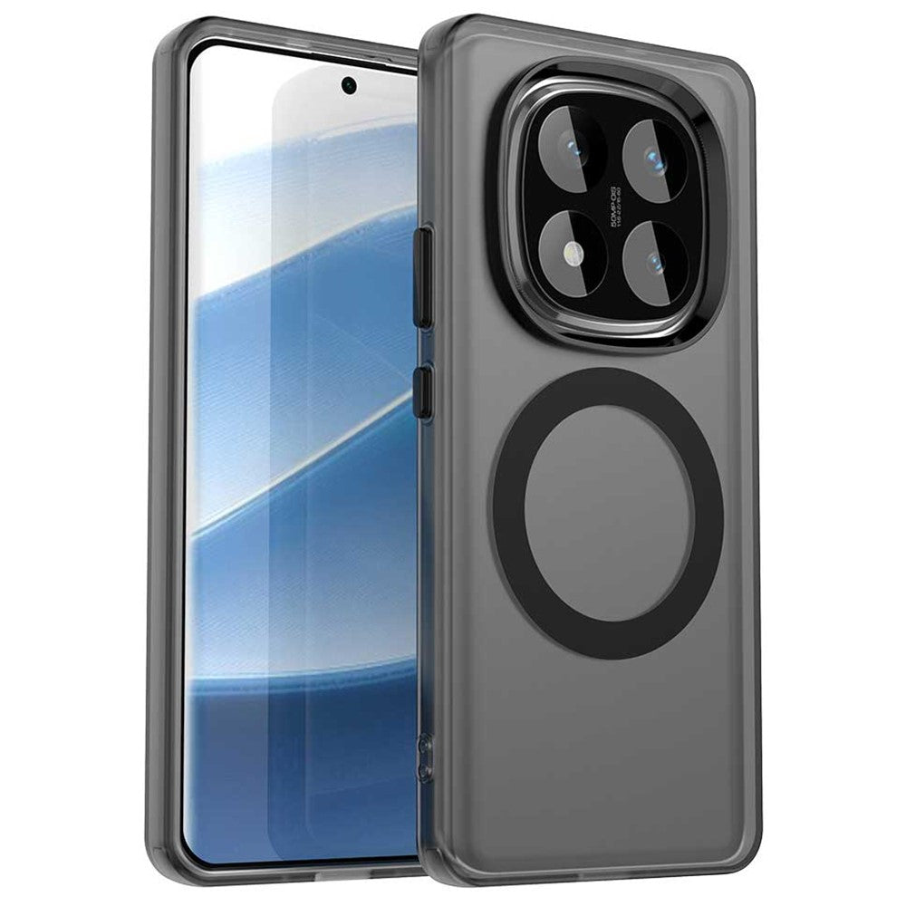 For Xiaomi Redmi Note 14 Pro 5G / Poco X7 5G Magnetic Case PC+TPU+PET Anti-Drop Phone Cover