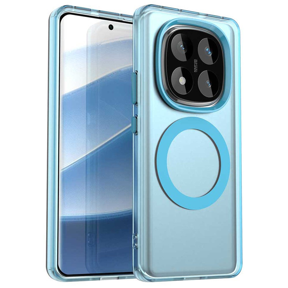 For Xiaomi Redmi Note 14 Pro 5G / Poco X7 5G Magnetic Case PC+TPU+PET Anti-Drop Phone Cover
