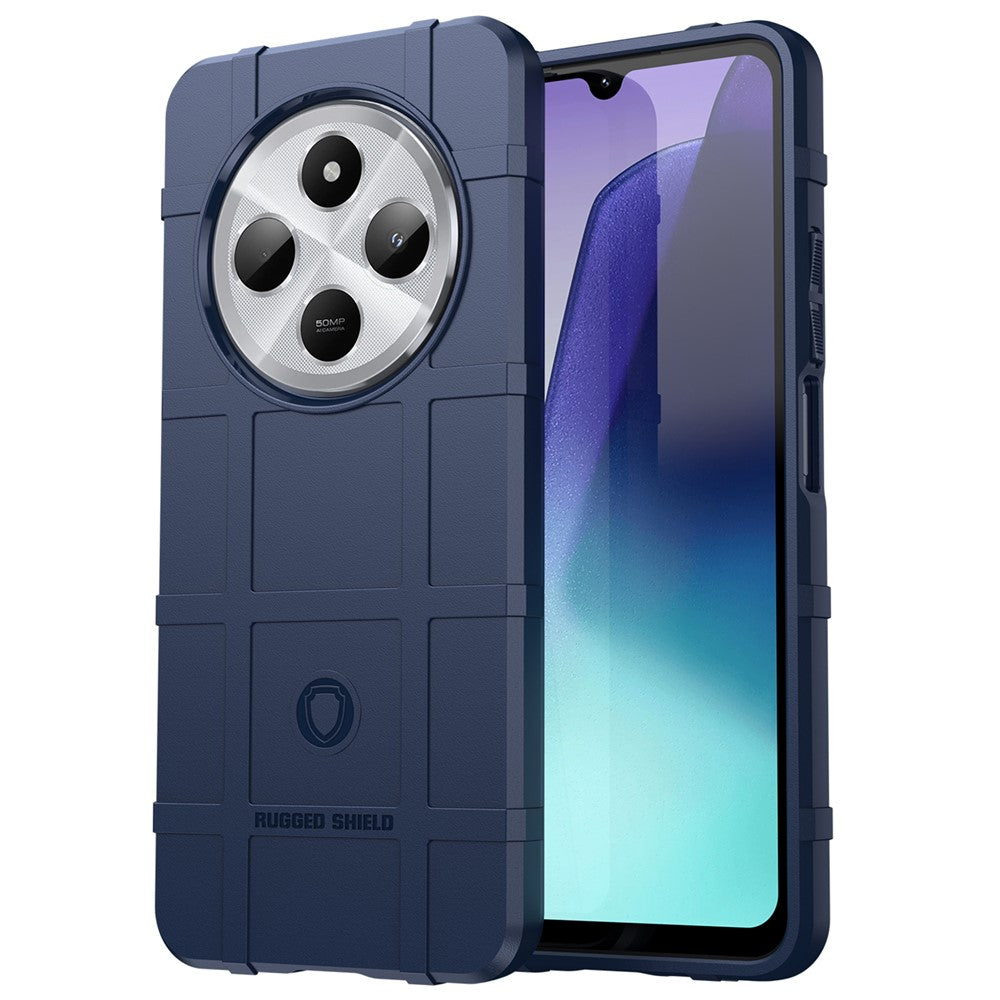 For Xiaomi Poco C75 4G / Redmi 14R 5G / 14C 4G Case Grid Design Soft TPU Scratch-Proof Phone Cover