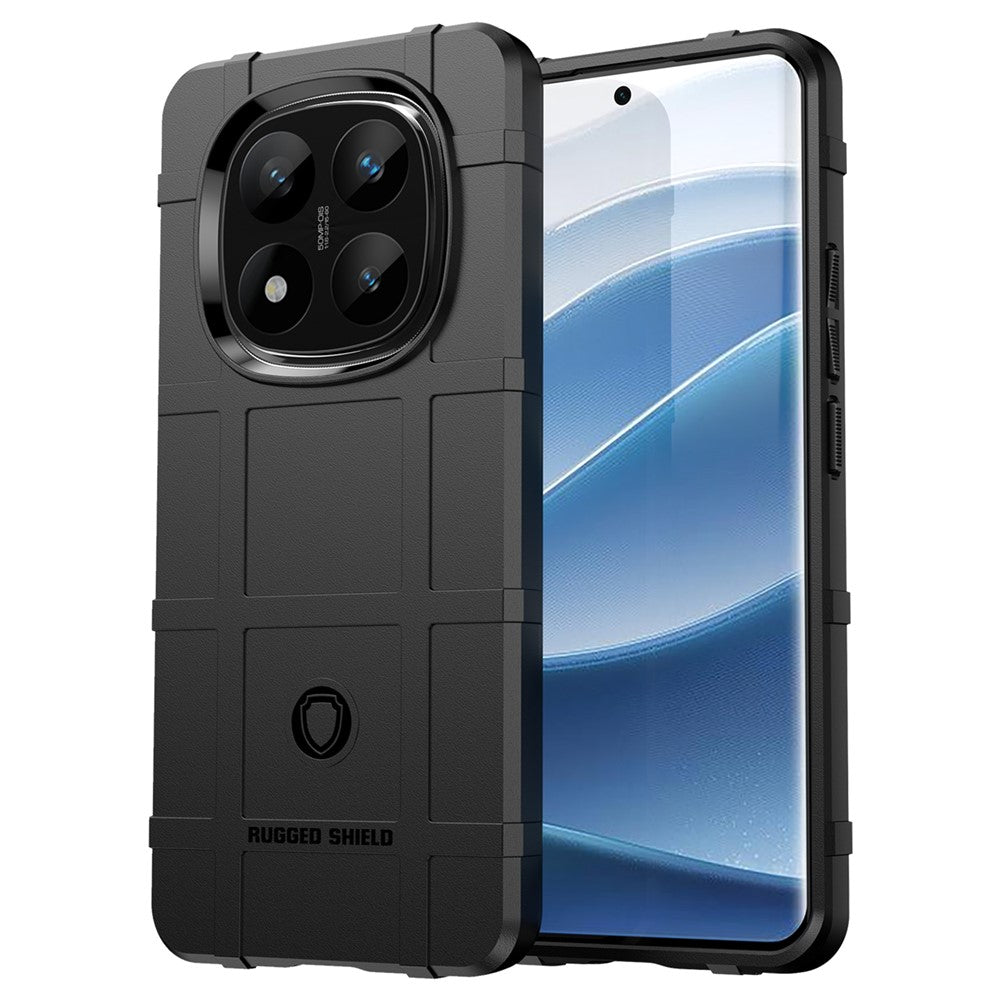 For Xiaomi Redmi Note 14 Pro+ 5G Case Grid Design Soft TPU Scratch-Proof Phone Cover