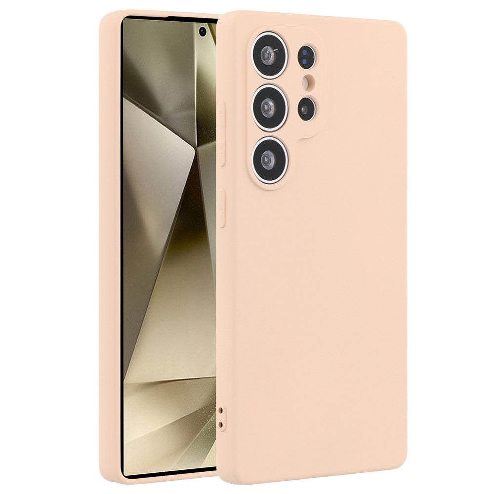Galaxy S25 Ultra Gummierte Hülle – Mit Faserfutter & Anti-Kratz-Abdeckung