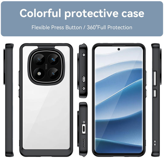 Xiaomi Redmi Note 14 Pro+ 5G Handyhülle – aus TPU + transparenter Acryl