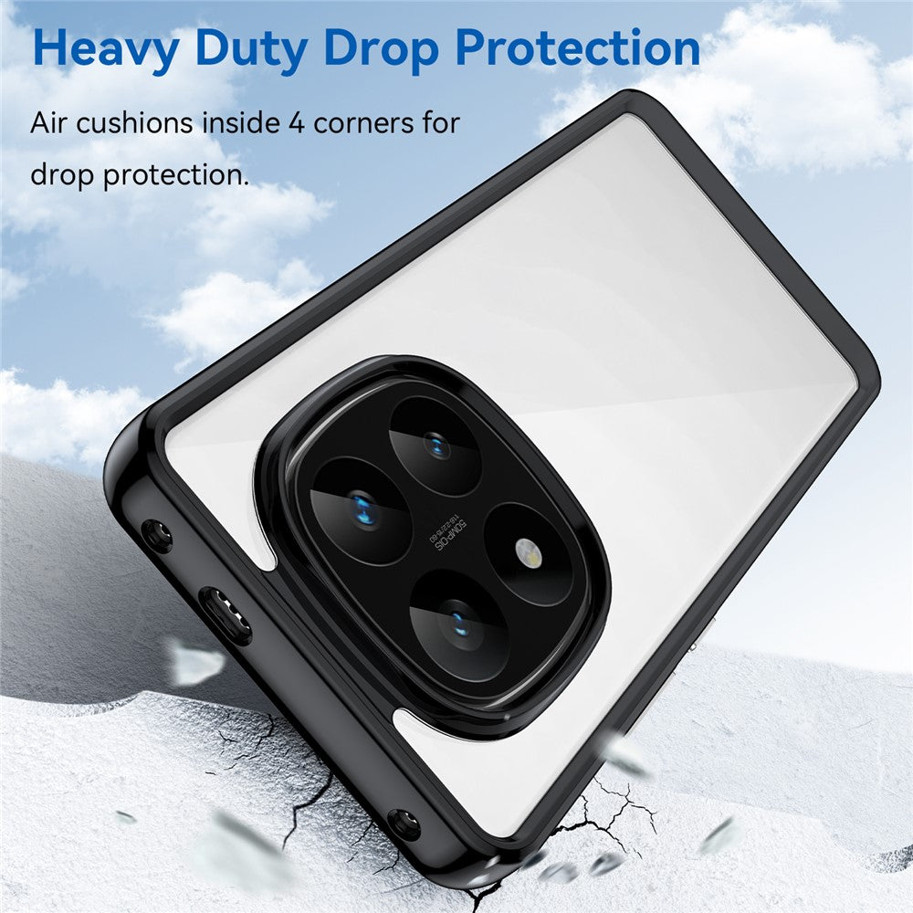 For Xiaomi Redmi Note 14 Pro+ 5G Case TPU +Acrylic Protective Clear Phone Cover