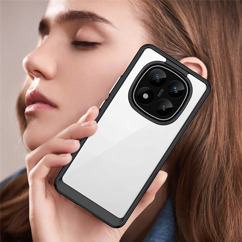 For Xiaomi Redmi Note 14 Pro+ 5G Case TPU +Acrylic Protective Clear Phone Cover