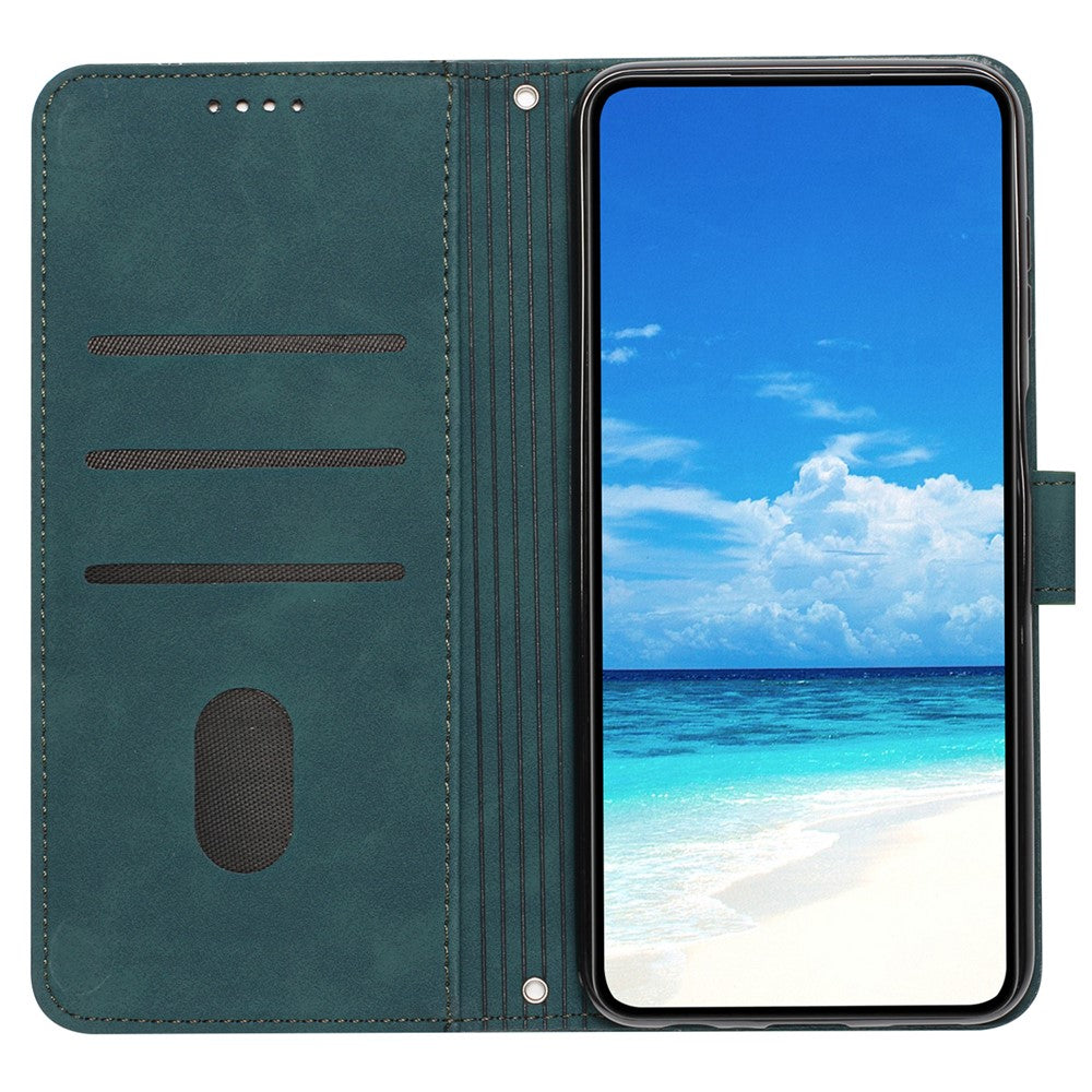 For Xiaomi Redmi Note 14 Pro+ 5G / Note 14 Pro 5G / Poco X7 5G Case Viewing Stand PU Leather Phone Cover Imprinted Pattern
