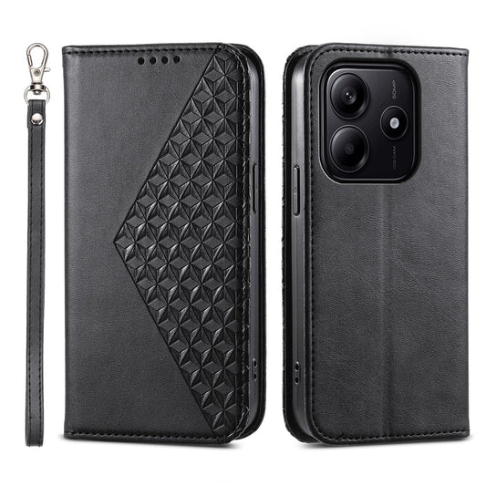 Xiaomi Redmi Note 14 5G Handyhülle – aus PU-Leder mit Kalbsstruktur und Geldbörse