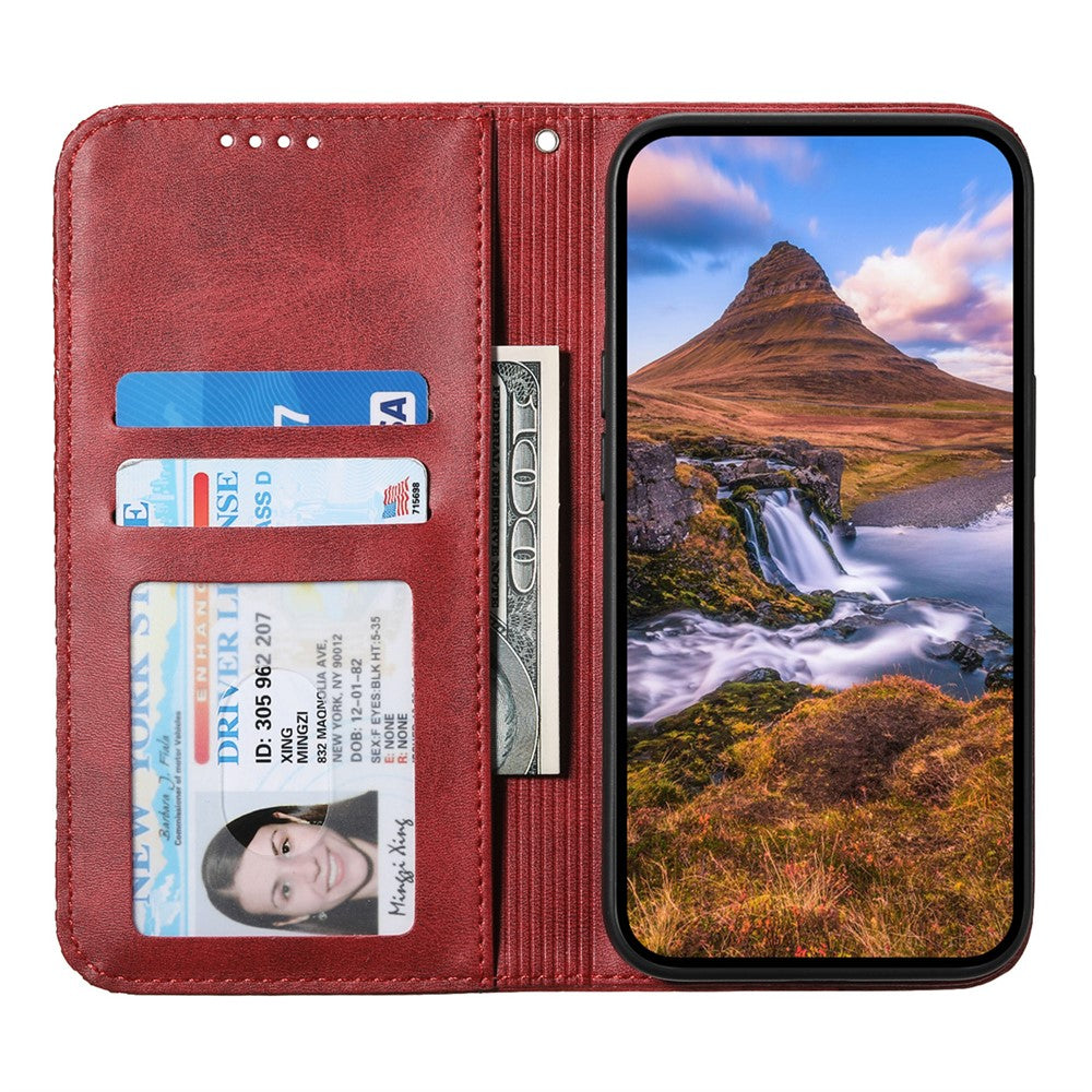 For Xiaomi Redmi Note 14 5G Case Calf Texture PU Leather Phone Cover with Wallet