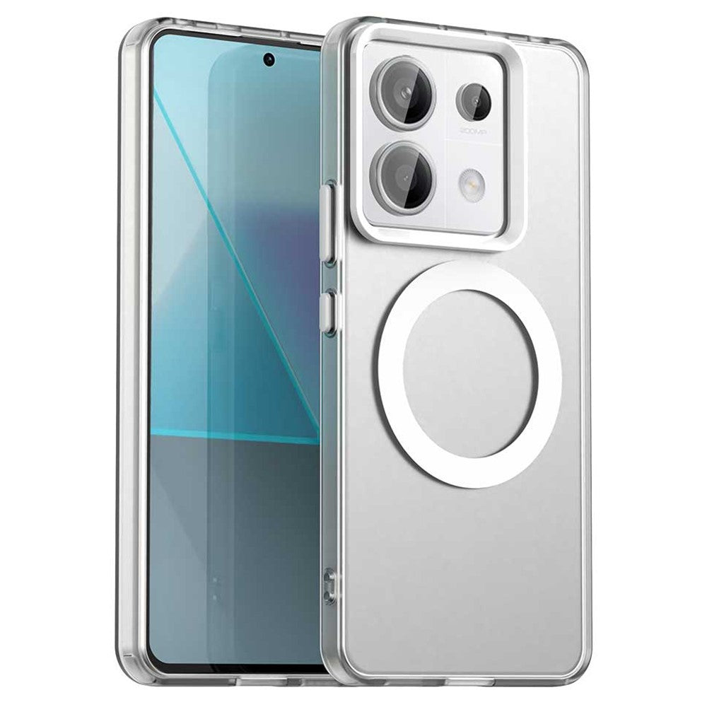 For Xiaomi Poco X6 5G / Note 13 Pro 5G Magnetic Case PC+TPU+PET Anti-Drop Phone Cover