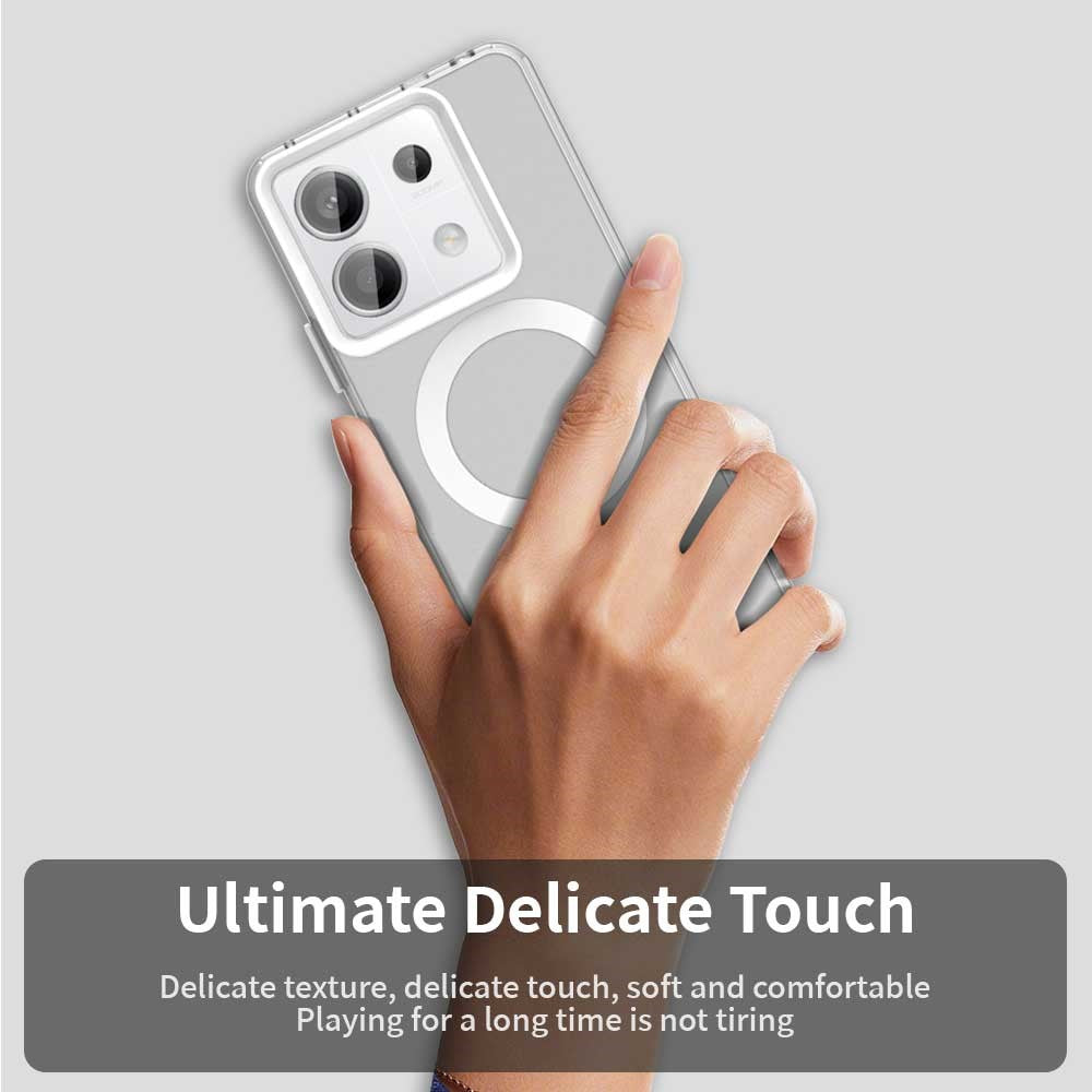 For Xiaomi Poco X6 5G / Note 13 Pro 5G Magnetic Case PC+TPU+PET Anti-Drop Phone Cover