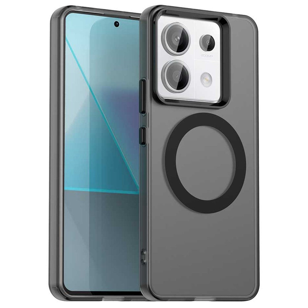 For Xiaomi Poco X6 5G / Note 13 Pro 5G Magnetic Case PC+TPU+PET Anti-Drop Phone Cover