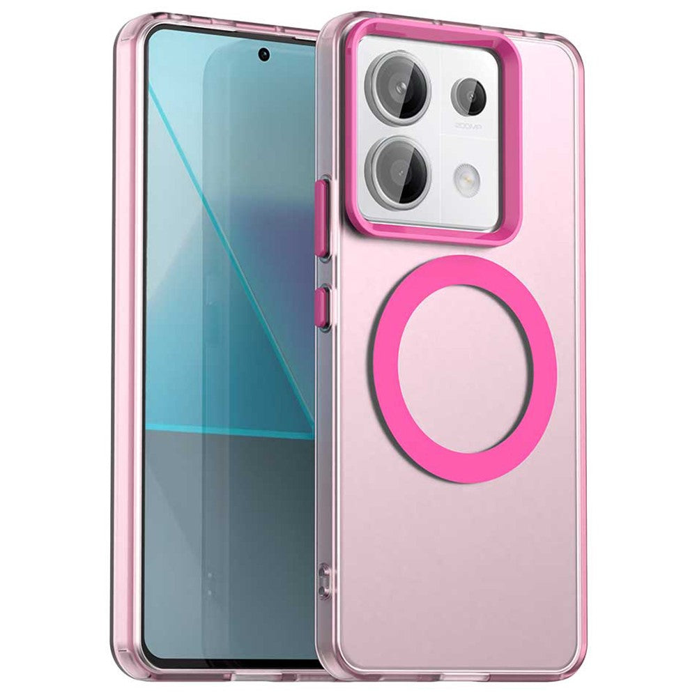 For Xiaomi Poco X6 5G / Note 13 Pro 5G Magnetic Case PC+TPU+PET Anti-Drop Phone Cover