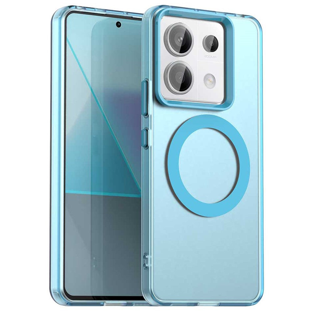 For Xiaomi Poco X6 5G / Note 13 Pro 5G Magnetic Case PC+TPU+PET Anti-Drop Phone Cover