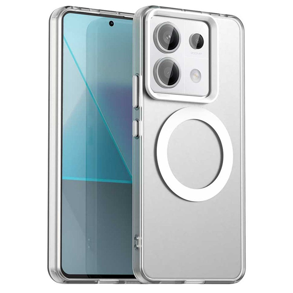 For Xiaomi Redmi Note 13 Pro 5G / Poco X6 5G Magnetic Case PC+TPU+PET Anti-Drop Phone Cover