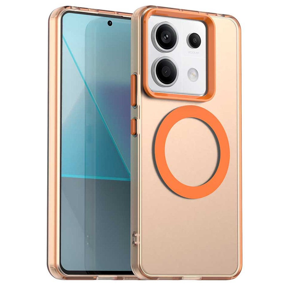 For Xiaomi Redmi Note 13 Pro 5G / Poco X6 5G Magnetic Case PC+TPU+PET Anti-Drop Phone Cover