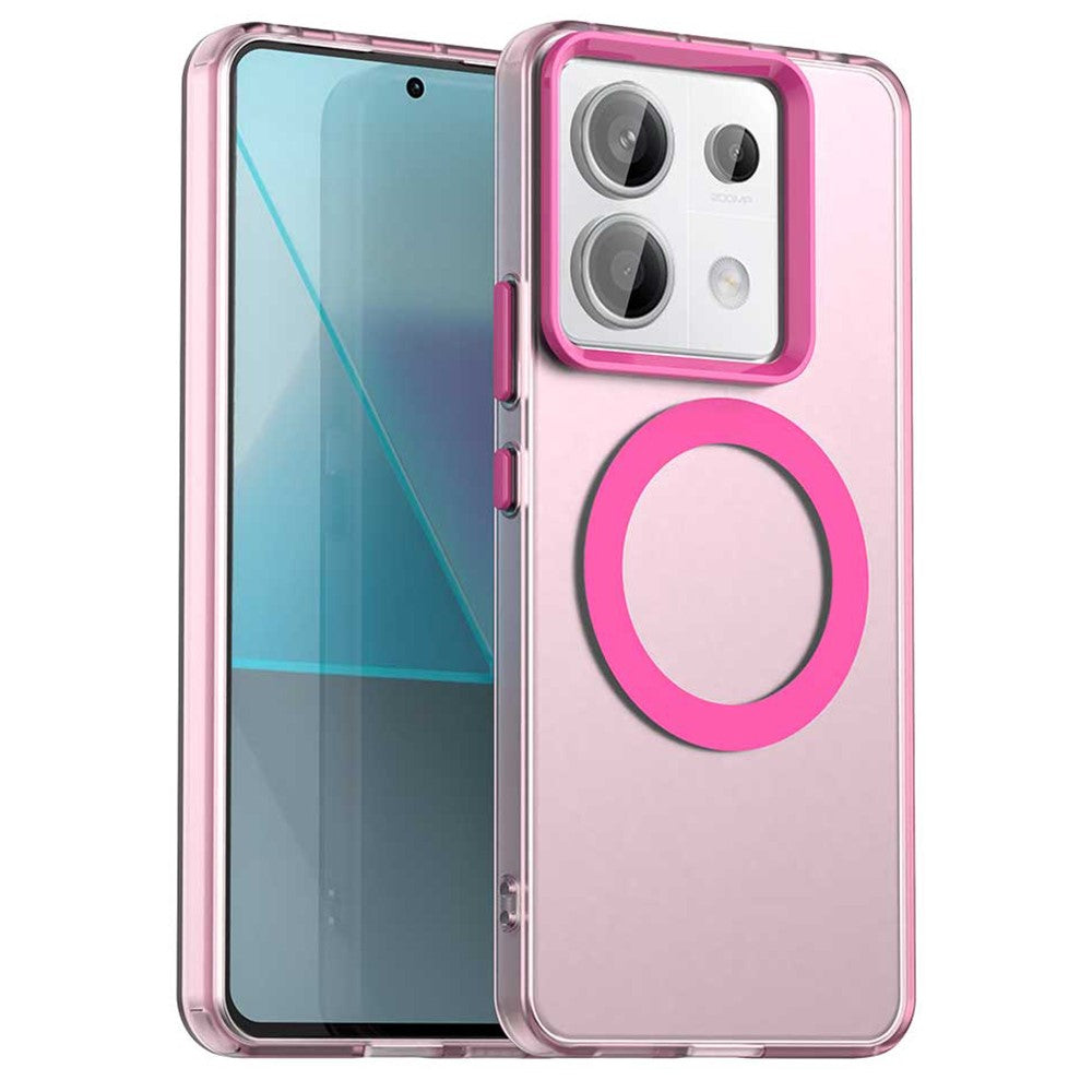 For Xiaomi Redmi Note 13 Pro 5G / Poco X6 5G Magnetic Case PC+TPU+PET Anti-Drop Phone Cover
