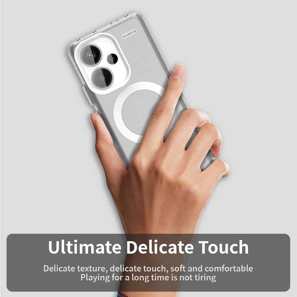 For Xiaomi Redmi Note 13 Pro+ 5G Magnetic Case PC+TPU+PET Anti-Drop Phone Cover