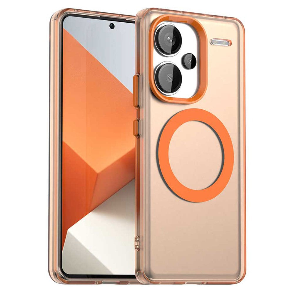 For Xiaomi Redmi Note 13 Pro+ 5G Magnetic Case PC+TPU+PET Anti-Drop Phone Cover