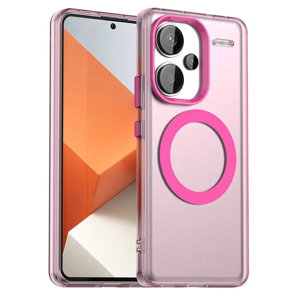 For Xiaomi Redmi Note 13 Pro+ 5G Magnetic Case PC+TPU+PET Anti-Drop Phone Cover