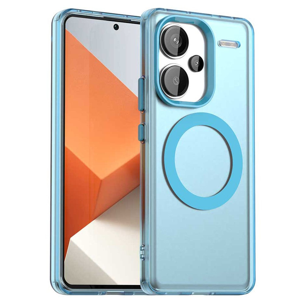 For Xiaomi Redmi Note 13 Pro+ 5G Magnetic Case PC+TPU+PET Anti-Drop Phone Cover