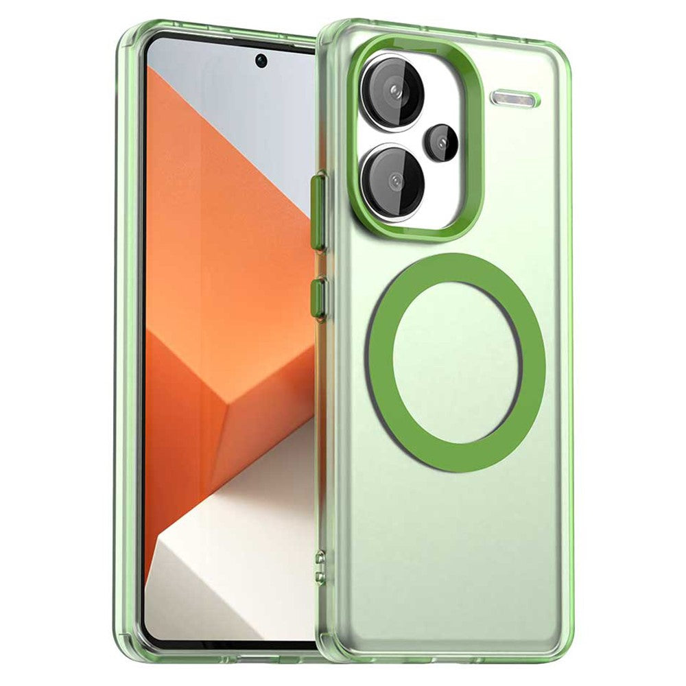 For Xiaomi Redmi Note 13 Pro+ 5G Magnetic Case PC+TPU+PET Anti-Drop Phone Cover